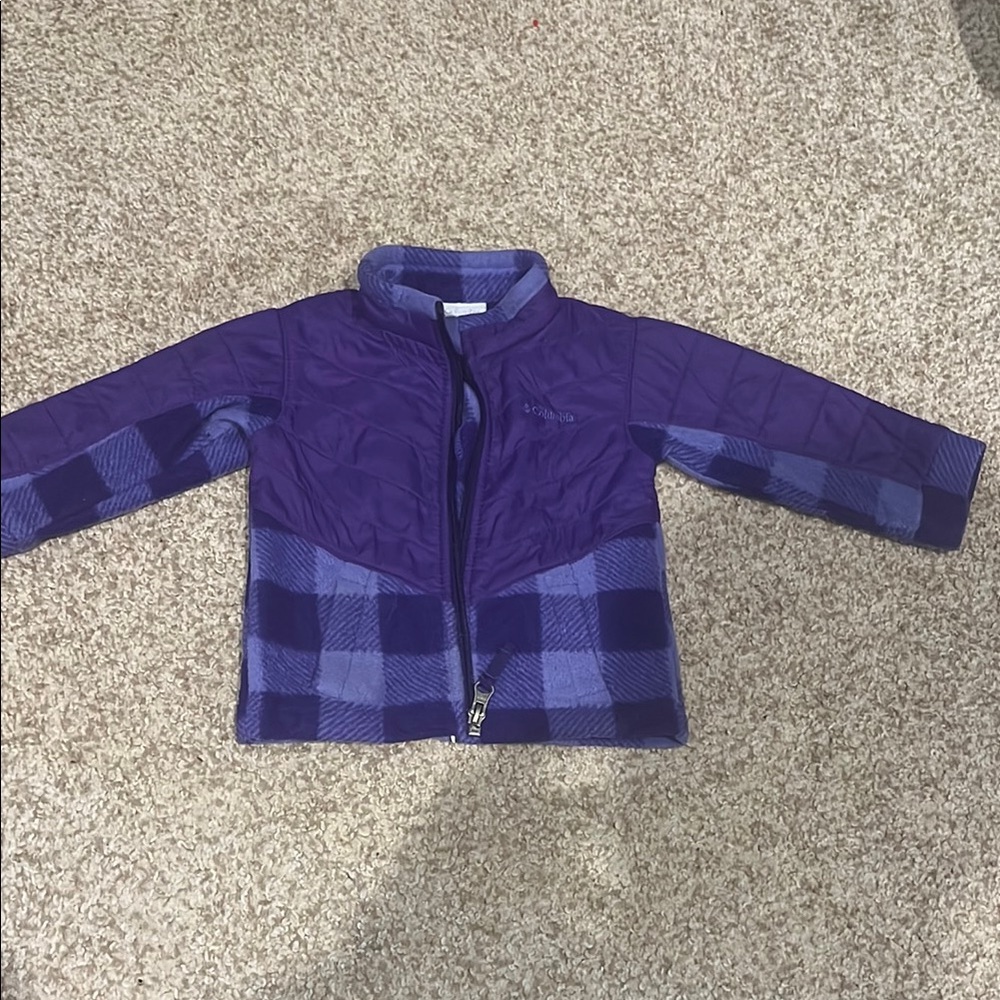 Girls Columbia fleece jacket. 6-12 months